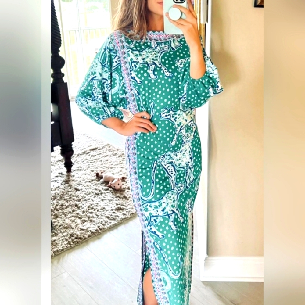 SOLD Lilly Pulitzer Silva Maxi Emerald Isle On The Prowl